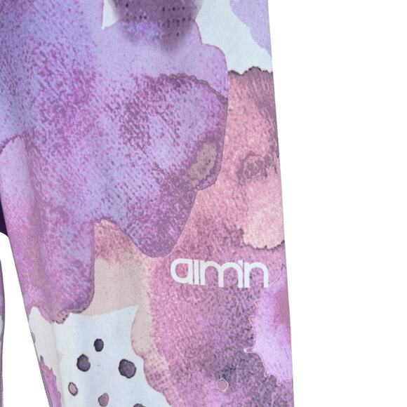 Aimn | Brave Spirit Abstract Watercolor Workout Compression Leggings Small - Picture 7 of 9